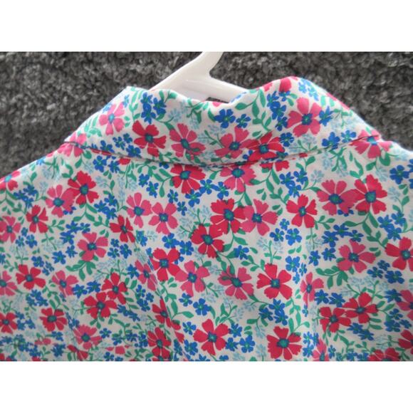 NWT J. Crew Floral Poplin Sleeveless Button Shirt Women's XL Cottagecore - Picture 12 of 14